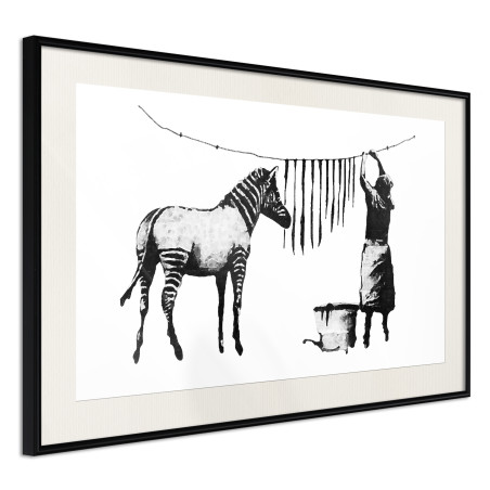 Poster Banksy: Washing Zebra Stripes-01