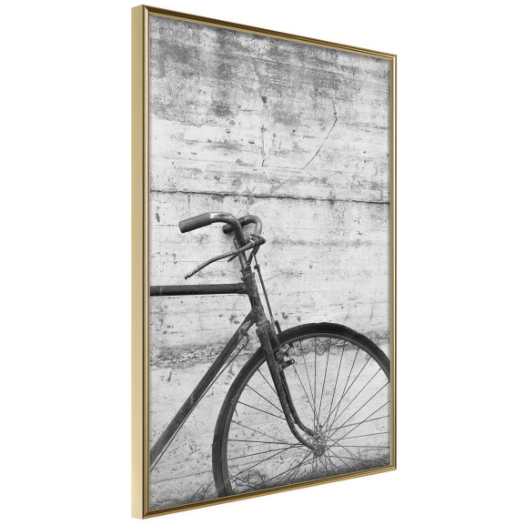 Poster Bicycle Leaning Against the Wall