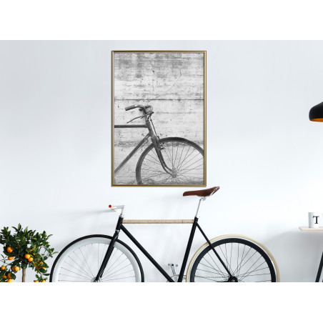 Poster Bicycle Leaning Against the Wall-01