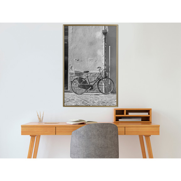 Poster Bicycle with Black Tires