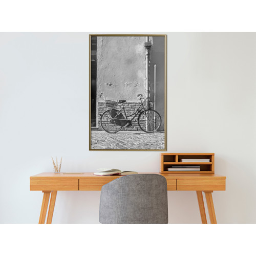 Poster Bicycle with Black Tires