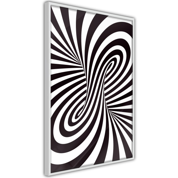 Poster Black and White Swirl