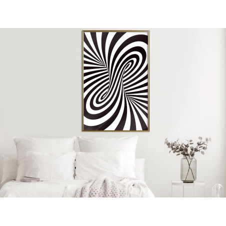 Poster Black and White Swirl-01