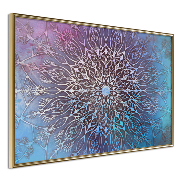 Poster Blue and Pink Mandala