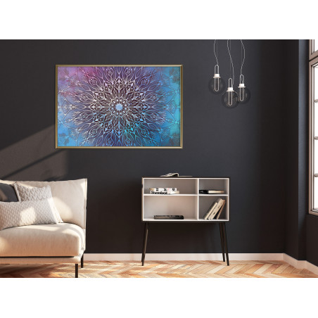 Poster Blue and Pink Mandala-01