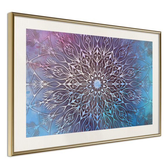 Poster Blue and Pink Mandala