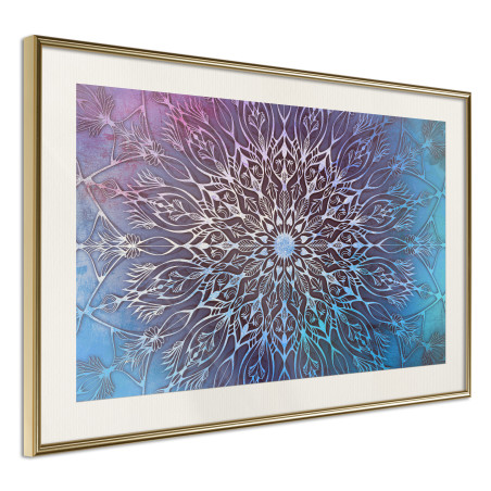 Poster Blue and Pink Mandala-01