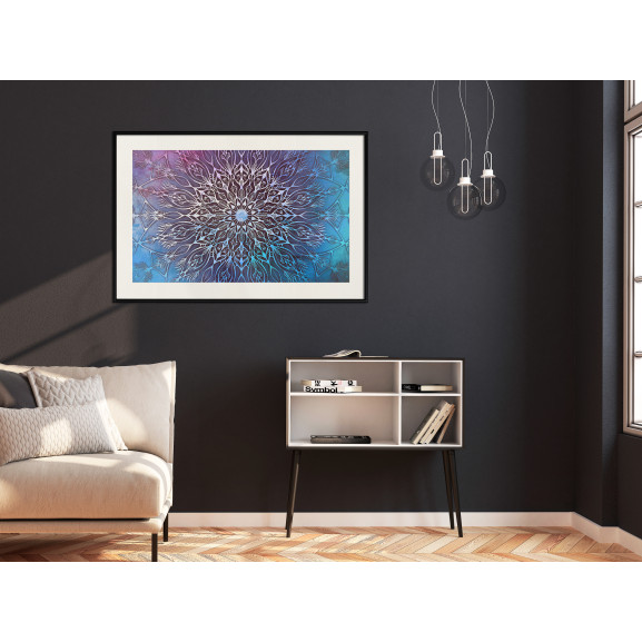 Poster Blue and Pink Mandala