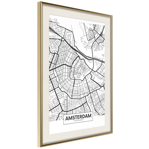 Poster City map: Amsterdam
