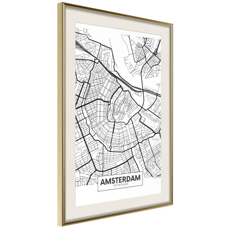 Poster City map: Amsterdam-01