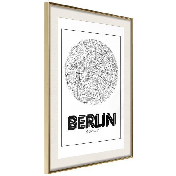 Poster City Map: Berlin (Round)