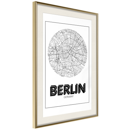 Poster City Map: Berlin (Round)-01