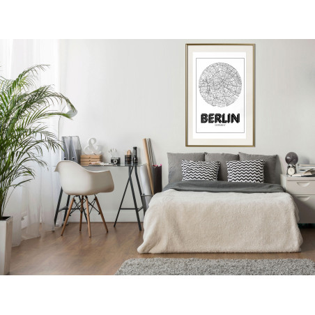 Poster City Map: Berlin (Round)-01
