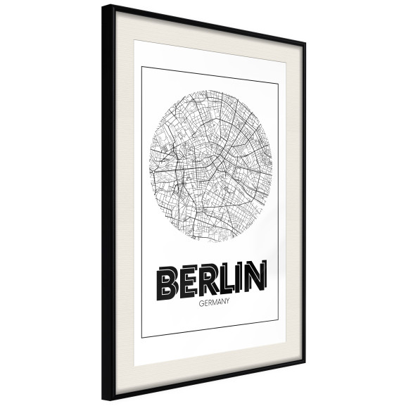 Poster City Map: Berlin (Round)