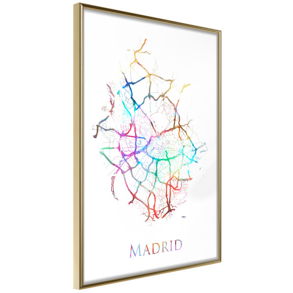 Poster City Map: Madrid (Colour)