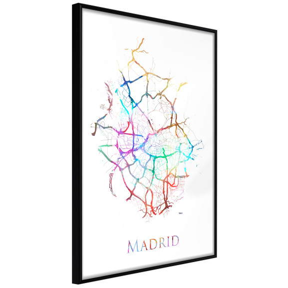 Poster City Map: Madrid (Colour)