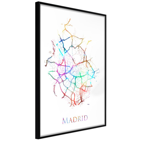 Poster City Map: Madrid (Colour)-01