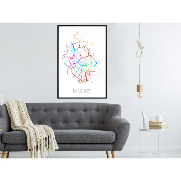 Poster City Map: Madrid (Colour)