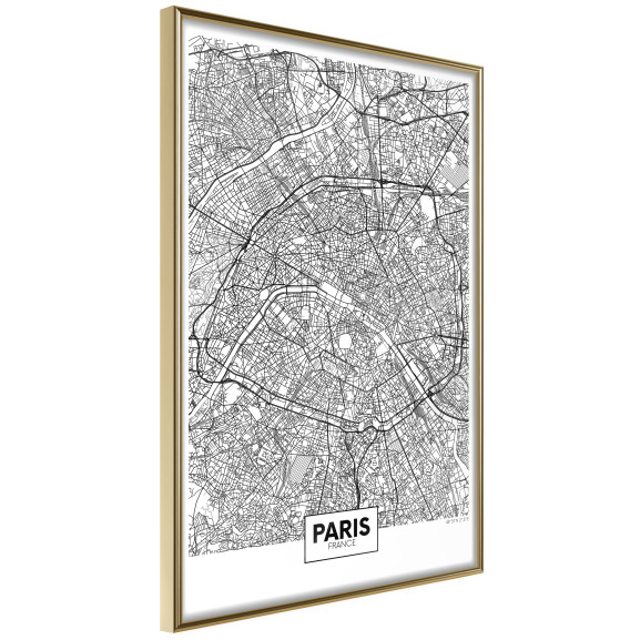 Poster City Map: Paris