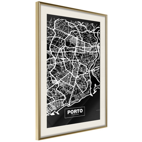 Poster City Map: Porto (Dark)-01
