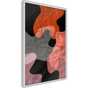 Poster Colourful Camouflage (Orange)