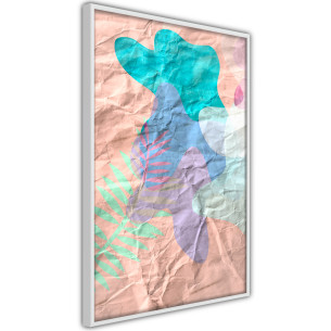 Poster Colourful Camouflage (Peach)