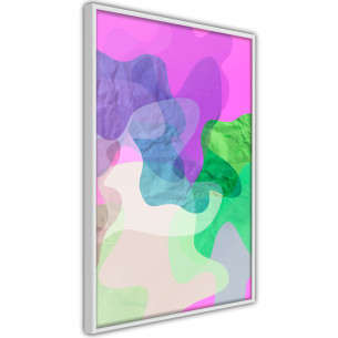 Poster Colourful Camouflage (Pink)
