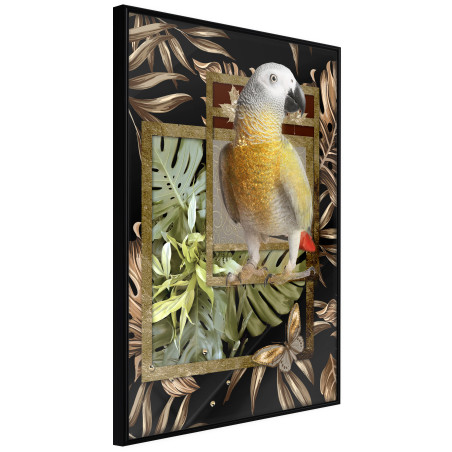 Poster Composition with Gold Parrot-01