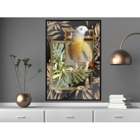 Poster Composition with Gold Parrot-01