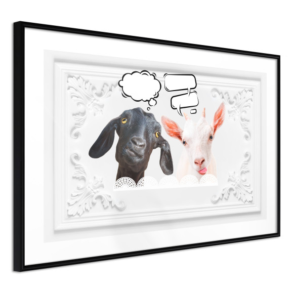 Poster Conversation of Two Goats