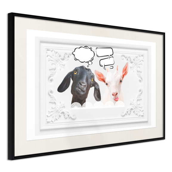 Poster Conversation of Two Goats