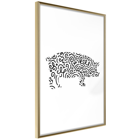 Poster Curly Pig-01