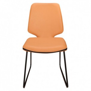 Scaun Living Leeds, Light Cognac, 47.5 x 61 x 84.5 Cm