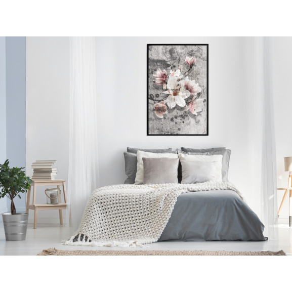 Poster Flowers on Concrete