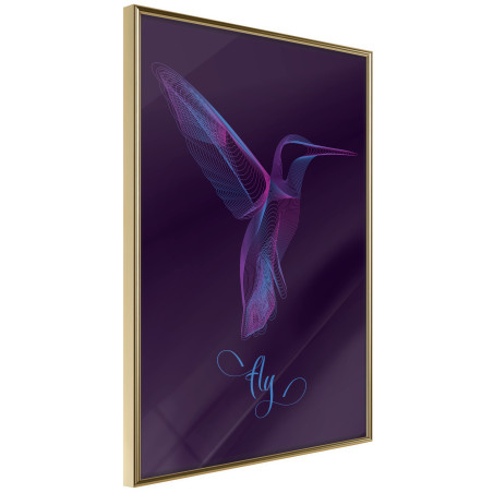 Poster Fluorescent Hummingbird-01