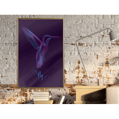 Poster Fluorescent Hummingbird-01