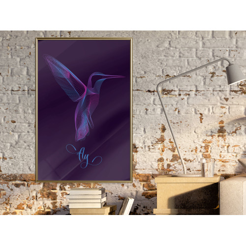 Poster Fluorescent Hummingbird