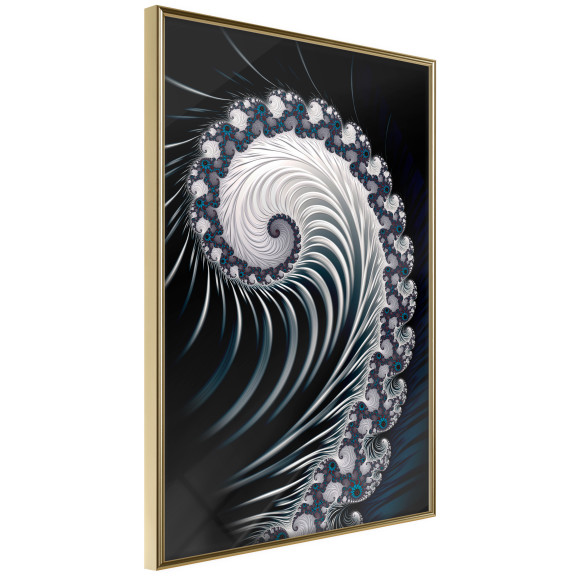 Poster Fractal Spiral (Negative)