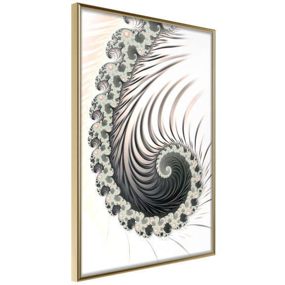 Poster Fractal Spiral (Positive)