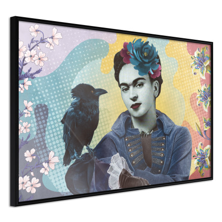 Poster Frida with a Raven-01