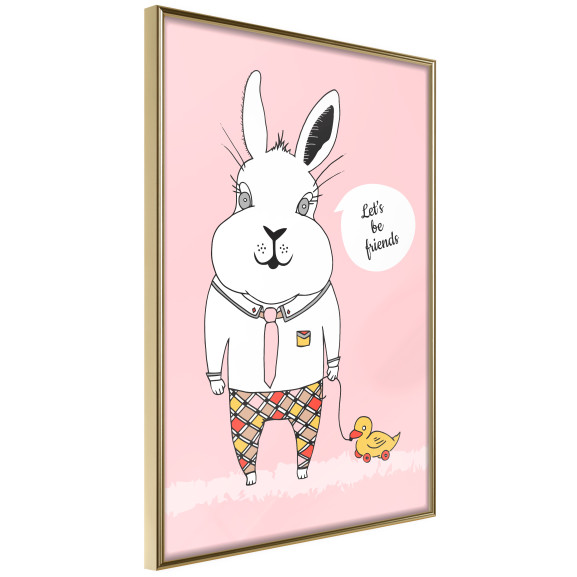 Poster Friendly Bunny