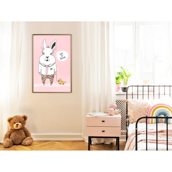 Poster Friendly Bunny