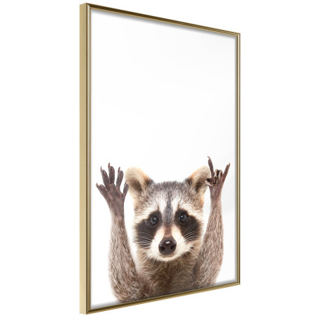 Poster Funny Racoon-01