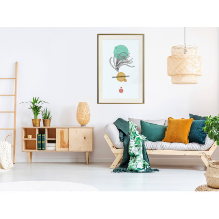 Poster Geometric Installation with a Plant-01