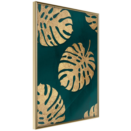 Poster Gilded Monstera Leaves-01