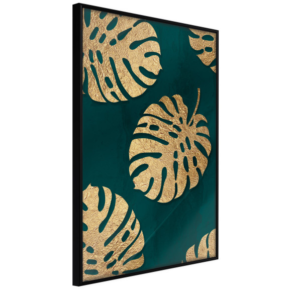 Poster Gilded Monstera Leaves