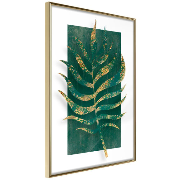 Poster Gilded Palm Leaf