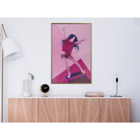 Poster Girl on a Skateboard