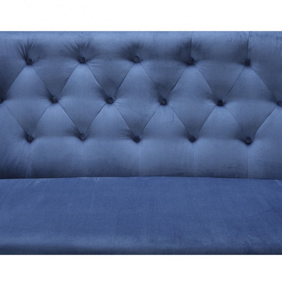 Canapea 3P fixa Basel, Albastru, 1720 x 800 x 960 mm.