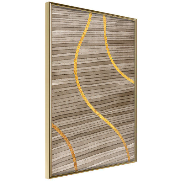 Poster Golden Stripes